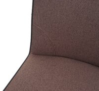 Barhocker drehbar Auto-Position Stahl Stoff/Textil braun