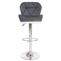 Barhocker Barstuhl Tresenhocker höhenverstellbar Kunstleder grau