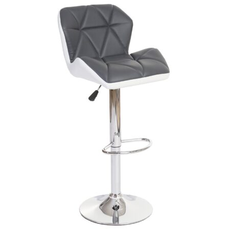 Barhocker Barstuhl Tresenhocker höhenverstellbar Kunstleder grau