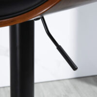Barhocker höhenverstellbar Kunstleder mit Drehfunktion Schwarz – Produktfoto zeigt modernes Design, hochwertige Materialien und funktionale Eigenschaften ideal für Wohn- oder Arbeitsbereiche. Perfekt als Einrichtungsinspiration oder zur Produktpräsentation in einem Onlineshop.