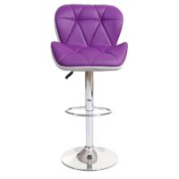 Barhocker Barstuhl Tresenhocker höhenverstellbar Kunstleder lila