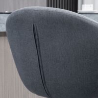 Barhocker höhenverstellbar mit Lehne & Fussstütze Grau – Produktfoto zeigt modernes Design, hochwertige Materialien und funktionale Eigenschaften ideal für Wohn- oder Arbeitsbereiche. Perfekt als Einrichtungsinspiration oder zur Produktpräsentation in einem Onlineshop.