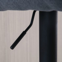 Barhocker höhenverstellbar mit Lehne & Fussstütze Grau – Produktfoto zeigt modernes Design, hochwertige Materialien und funktionale Eigenschaften ideal für Wohn- oder Arbeitsbereiche. Perfekt als Einrichtungsinspiration oder zur Produktpräsentation in einem Onlineshop.