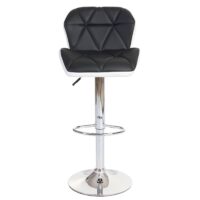 Barhocker Barstuhl Tresenhocker höhenverstellbar Kunstleder schwarz