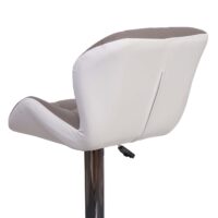 Barhocker Barstuhl Tresenhocker höhenverstellbar Kunstleder taupe-grau