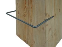 Barhocker Barstuhl Tresenhocker Industrial Massivholz natur Metalloptik