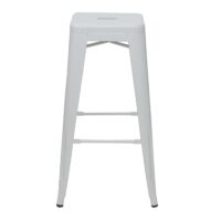 Barhocker Barstuhl Tresenhocker Metall Industriedesign stapelbar weiss