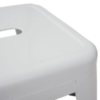 Barhocker Barstuhl Tresenhocker Metall Industriedesign stapelbar weiss