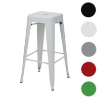 Barhocker Barstuhl Tresenhocker Metall Industriedesign stapelbar weiss