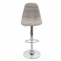 Barhocker Tresenhocker vintage creme-grau Stoff/Textil
