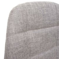 Barhocker Tresenhocker vintage creme-grau Stoff/Textil