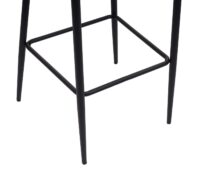 Barhocker Barstuhl Tresenhocker Vintage Metall Fussablage Stoff grau