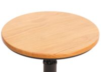 Bartisch Bistrotisch Thekentisch höhenverstellbar Industrial Ø61cm natur