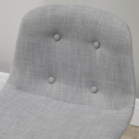 Bartisch Set mit Barhockern im Industrie Design hellgrau
