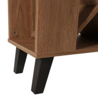 Bartisch Stehtisch Thekentisch Weinregal Weinschrank 93x120x98cm braun