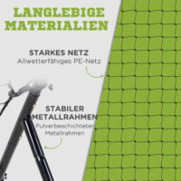 Schwarzer tragbarer Baseball Rebounder, eine stabile Rückprallwand für effektives Baseballtraining.