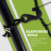 Schwarzer tragbarer Baseball Rebounder, eine stabile Rückprallwand für effektives Baseballtraining.