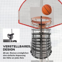 Basketball Rebounder höhenverstellbar drehbar Kunststoff schwarz