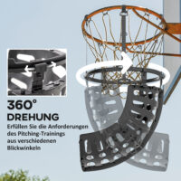Basketball Rebounder höhenverstellbar drehbar Kunststoff schwarz