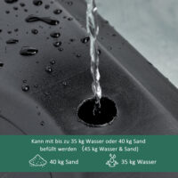 Schwarzer höhenverstellbarer Basketballkorb, speziell für Kinder entwickelt, fördert Spiel und Bewegung.