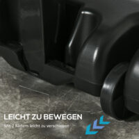 Vielseitiger Basketballkorb, höhenverstellbar und mit integrierter Rollfunktion für flexibles Spielen und einfache Lagerung.