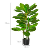 Baum Kunstpflanze künstlich mit Topf für Wohnzimmer 95cm