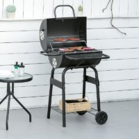 BBQ Holzkohlegrill mit Thermometer