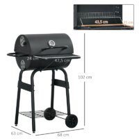 BBQ Holzkohlegrill mit Thermometer