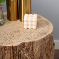 Beistelltisch Baumstumpf-Optik wasserdicht Braun