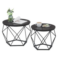 Beistelltisch und Couchtisch 2er Set in modernem Design, ideal für jedes Wohnzimmer. Kompakte und funktionale Tische mit vielseitigem Einsatz.