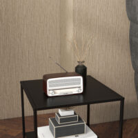 Beistelltisch Couchtisch mit Ablage Schwarz