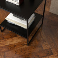 Beistelltisch Couchtisch mit Ablage Schwarz