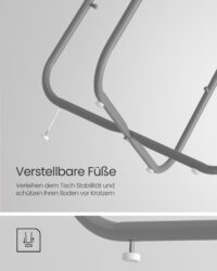 Beistelltisch Couchtisch rund mit Korb Grau.