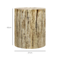 Beistelltisch Kaffeetisch Baumstumpf-Design Natur