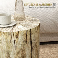 Beistelltisch Kaffeetisch Baumstumpf-Design Natur