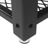 Metallrahmen-Beistelltisch mit Ablage in Braun im IndustrialVIBE-Stil.