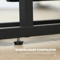 Beistelltisch mit Stofftasche & Glasplatte 40x18x55,5cm Schwarz – Produktfoto zeigt modernes Design, hochwertige Materialien und funktionale Eigenschaften ideal für Wohn- oder Arbeitsbereiche. Perfekt als Einrichtungsinspiration oder zur Produktpräsentation in einem Onlineshop.