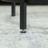 Beistelltisch rund mit Glasplatte & Metallrahmen Ø48x547cm Schwarz – Produktfoto zeigt modernes Design, hochwertige Materialien und funktionale Eigenschaften ideal für Wohn- oder Arbeitsbereiche. Perfekt als Einrichtungsinspiration oder zur Produktpräsentation in einem Onlineshop.