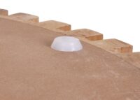 Beistelltisch Couchtisch Loungetisch Tanne Holz Ø51cm natur-weiss