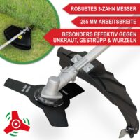 Benzinbetriebenes 4-in-1-Gartenwerkzeug für verschiedene Gartenarbeiten.