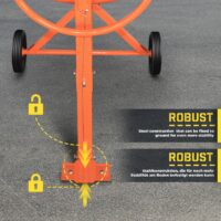 TIMBERTECH® Betonmischer 140L 550W mit Handrad und 2 Rädern