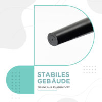 Grüne Bettbank mit Segelstoff-Bezug für das Schlafzimmer, belastbar bis 130kg. Bietet zusätzliche Sitzgelegenheit und Ablagefläche.