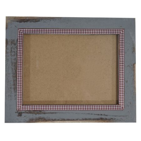 Bilderrahmen Fotorahmen Holz Shabby-Look Landhaus 21x26cm grau