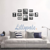 Bilderrahmen-Set Wanddeko Schwarz