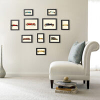 Bilderrahmen-Set Wanddeko Schwarz