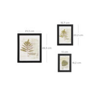 Bilderrahmen-Set Wanddeko Schwarz