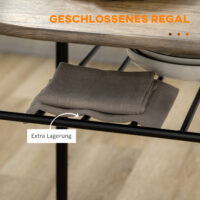 Kompaktes & modernes schwarzes Bistro-Set mit 1 Tisch + 2 Stühlen.