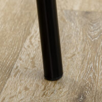 Kompaktes & modernes schwarzes Bistro-Set mit 1 Tisch + 2 Stühlen.