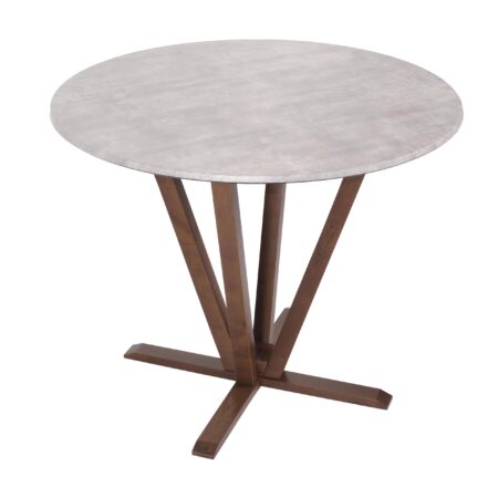 Bistrotisch Esstisch Massivholz HPL Laminat Ø92cm Beton-Optik