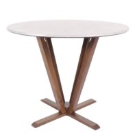 Bistrotisch Esstisch Massivholz HPL Laminat Ø92cm Beton-Optik